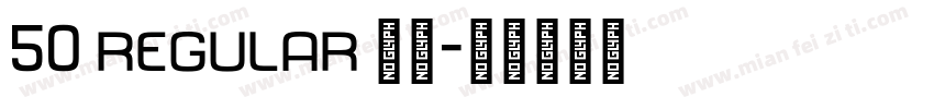 50 regular 字魂字体转换